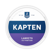 Kapten Vit Lakrits Portion