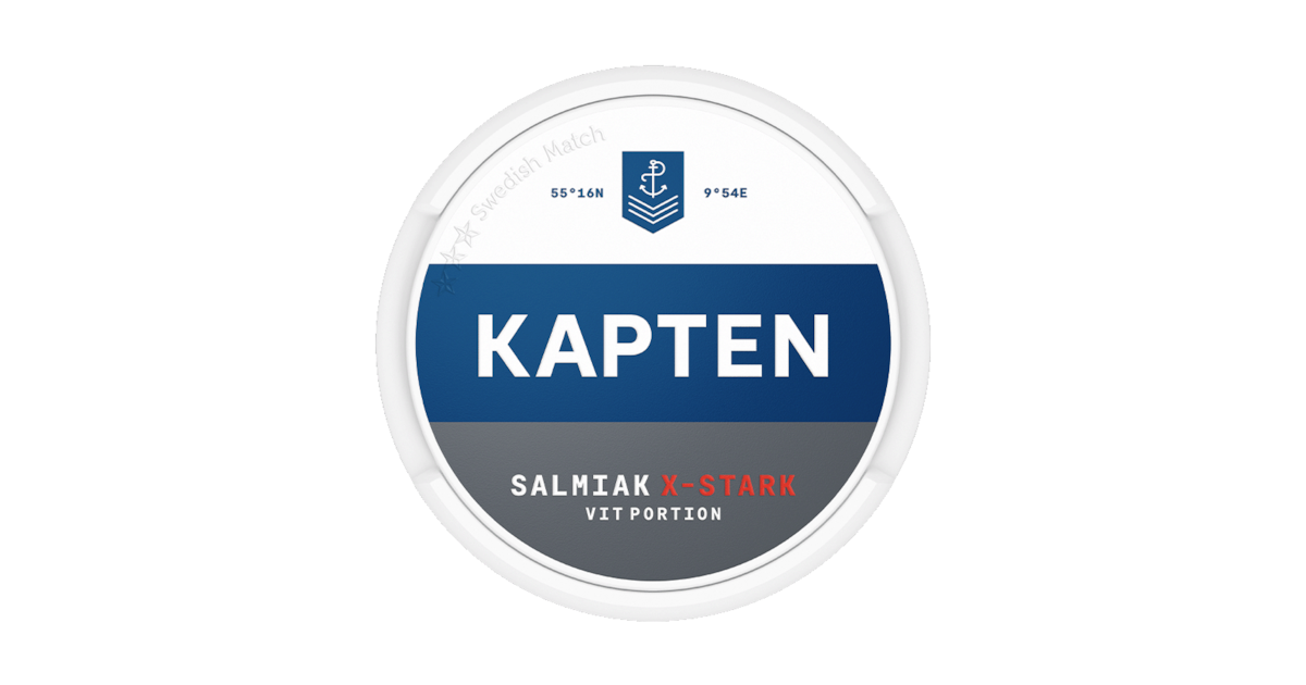 Kapten Vit Salmiak X-Stark