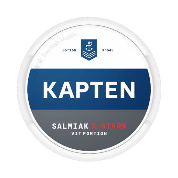 Kapten Vit Salmiak Extra Stark Portion