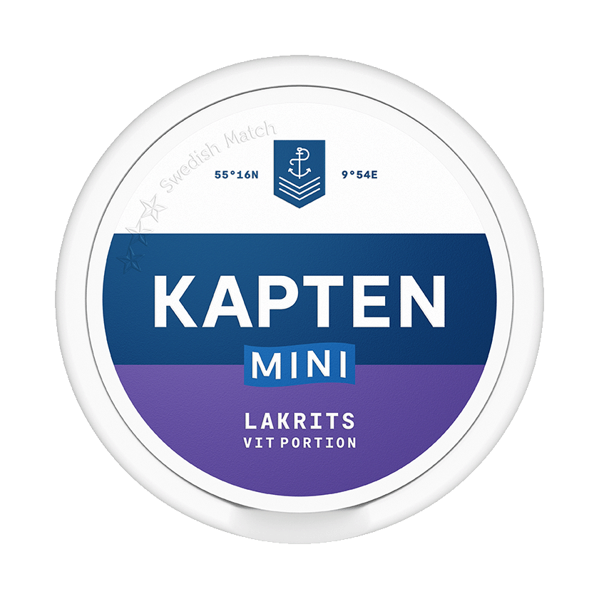 Kapten Kapten Vit Lakrits Mini Light - snus