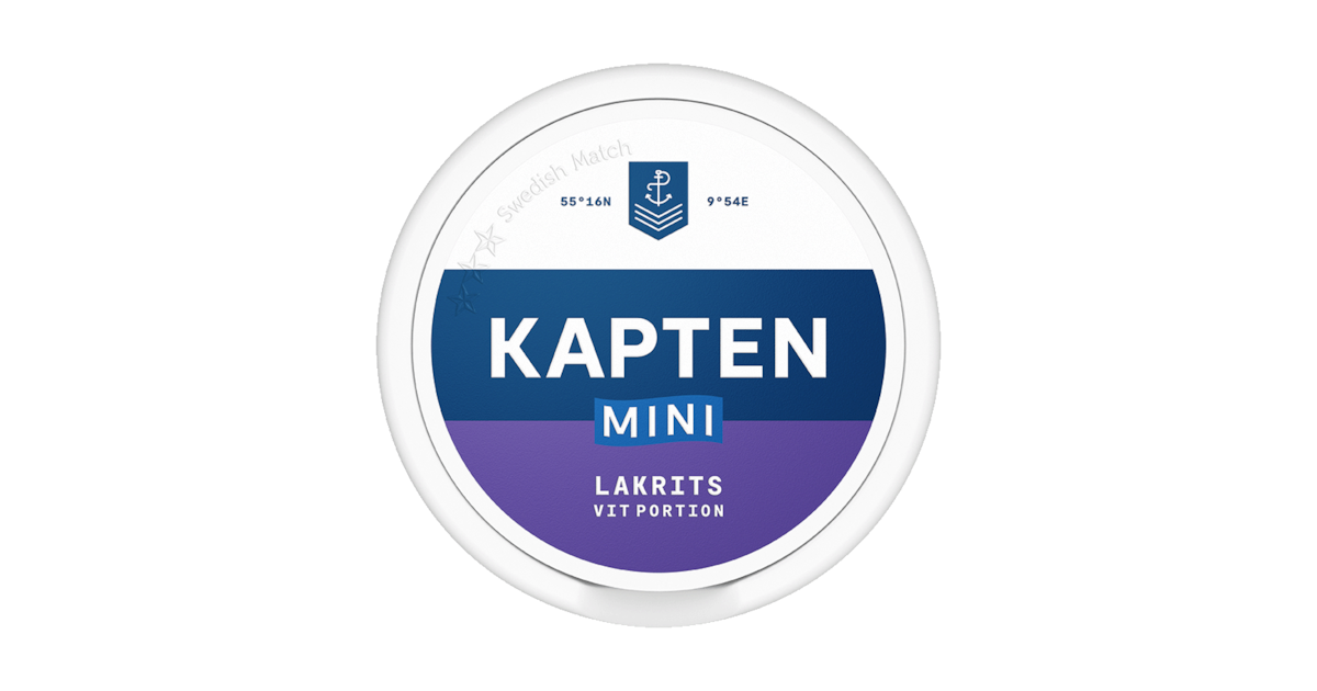 Kapten Vit Lakrits Mini