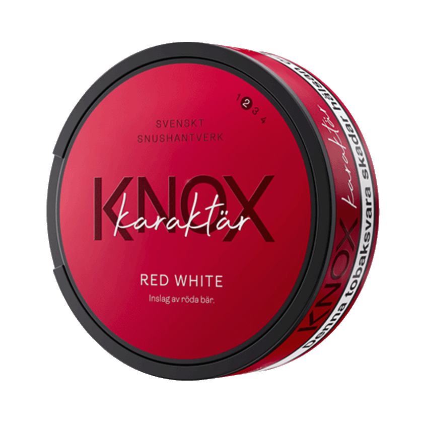 Knox Knox Karaktär Red White Normal - traditionellt snus