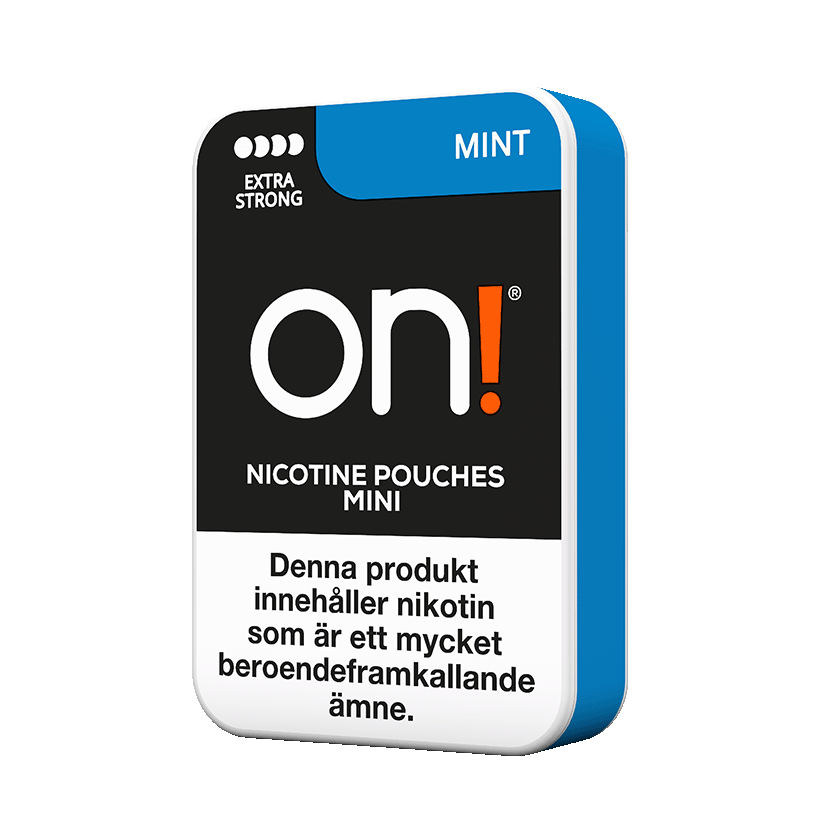 On! On! Mint Mini 9mg Extra Strong Strong – nikotinpåsar