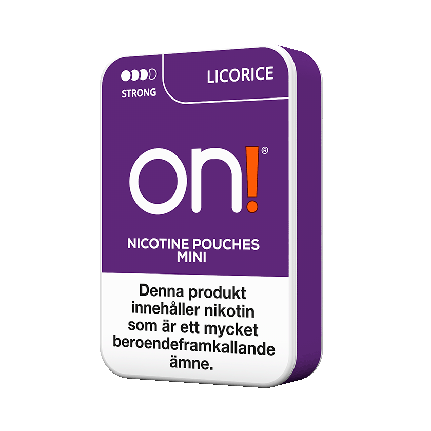 On! On! Licorice Mini 6mg Strong Normal – nikotinpåsar
