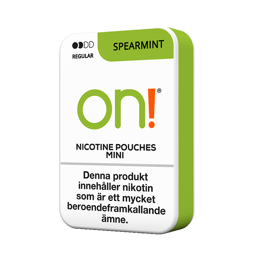 On! On! Spearmint Mini 3mg Regular Light – nikotinpåsar