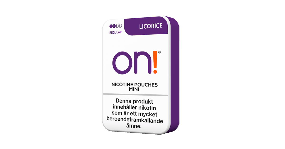 On! Licorice Regular Mini 3mg