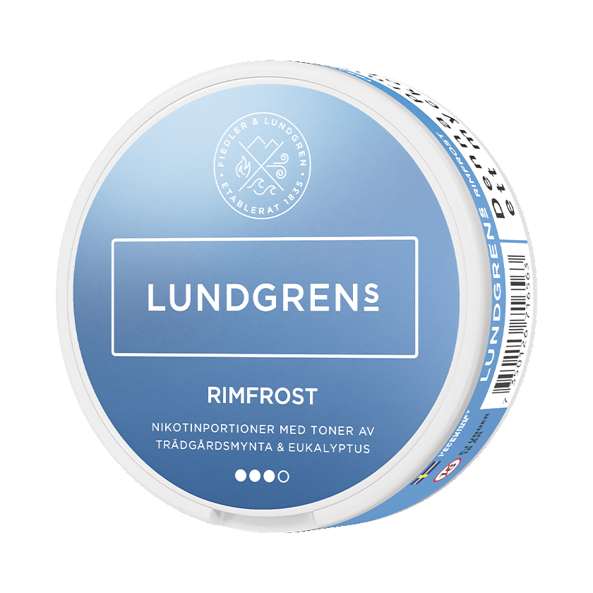 Lundgrens Lundgrens Rimfrost 3 Strong – nikotinpåsar