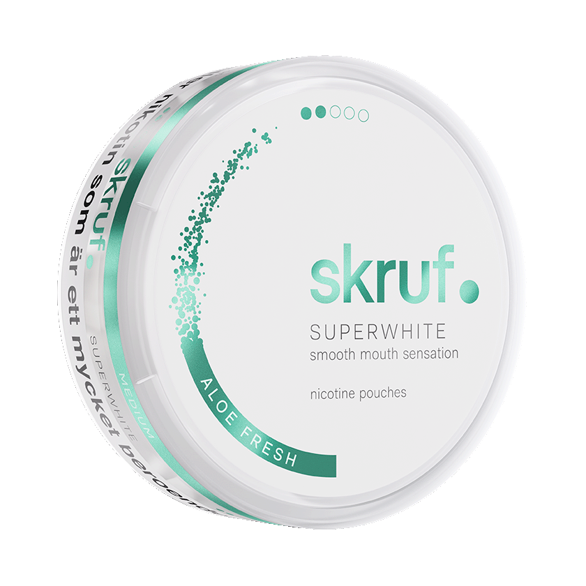 Skruf Skruf SuperWhite Aloe Fresh Normal – nikotinpåsar