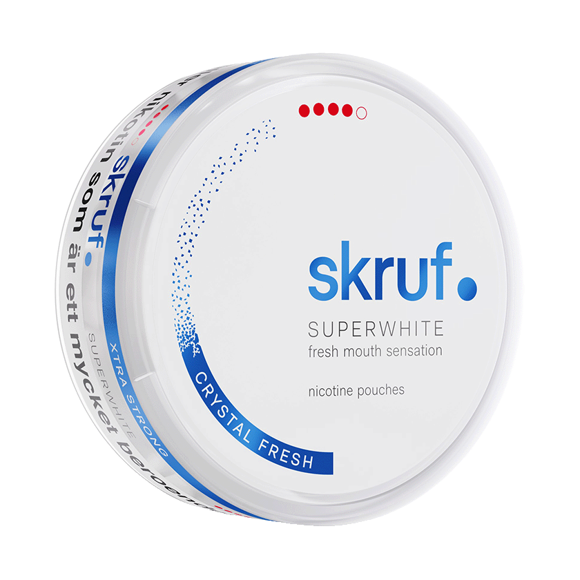Skruf Skruf Superwhite Crystal Fresh Xtra Strong Strong – nikotinpåsar