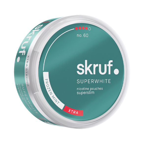 Skruf Superwhite No.60 Frozen Mint Superslim Xtra Strong