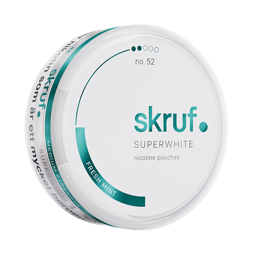 Skruf Skruf Superwhite No.52 Fresh Mint Extra Strong – nikotinpåsar