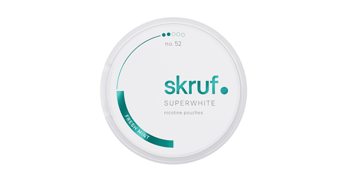Skruf Superwhite No.52 Fresh Mint 6mg
