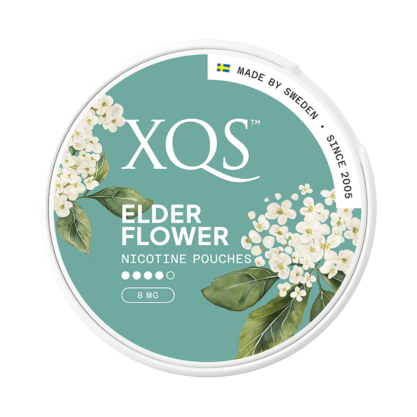 XQS XQS Elderflower Slim Strong Normal – nikotinpåsar