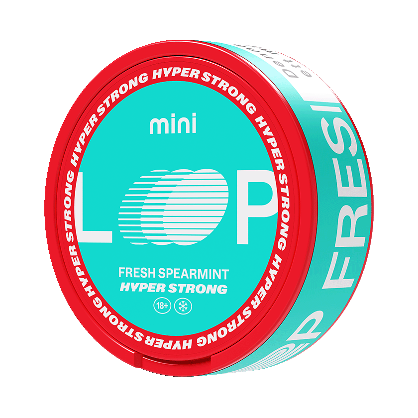 LOOP Loop Fresh Spearmint Mini Hyper Strong Strong – nikotinpåsar