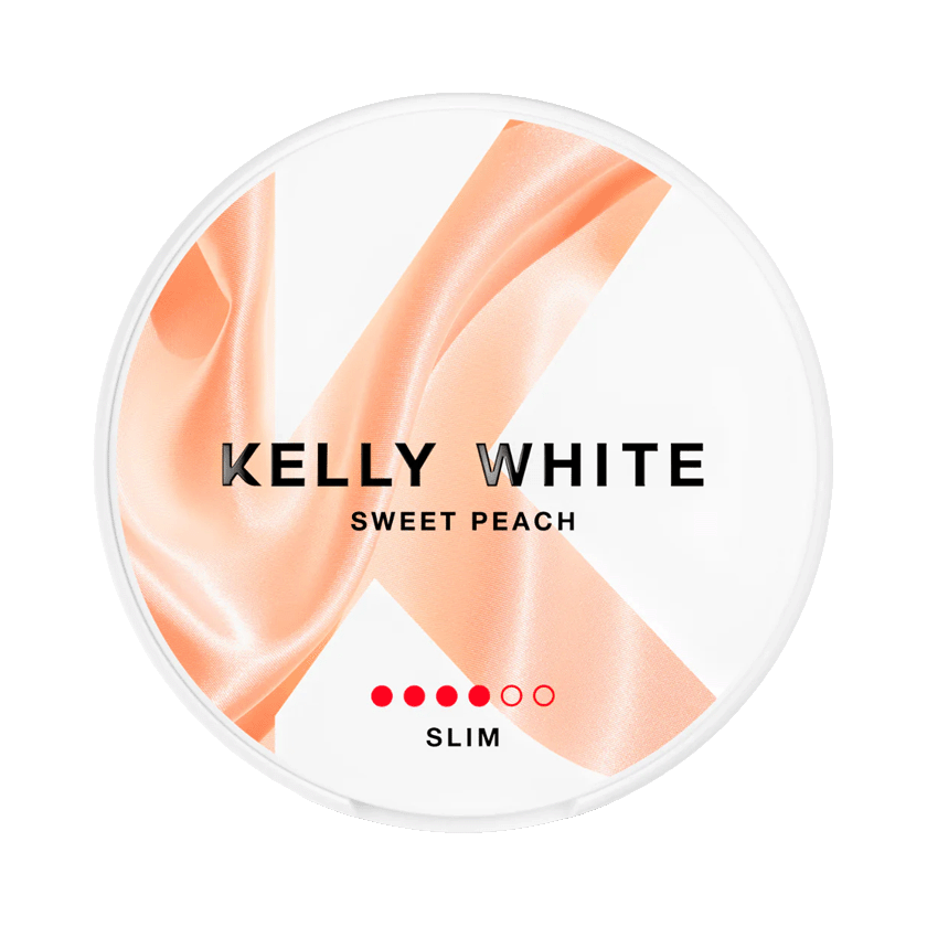 Kellywhite Kelly White Sweet Peach Slim 4 Normal – nikotinpåsar