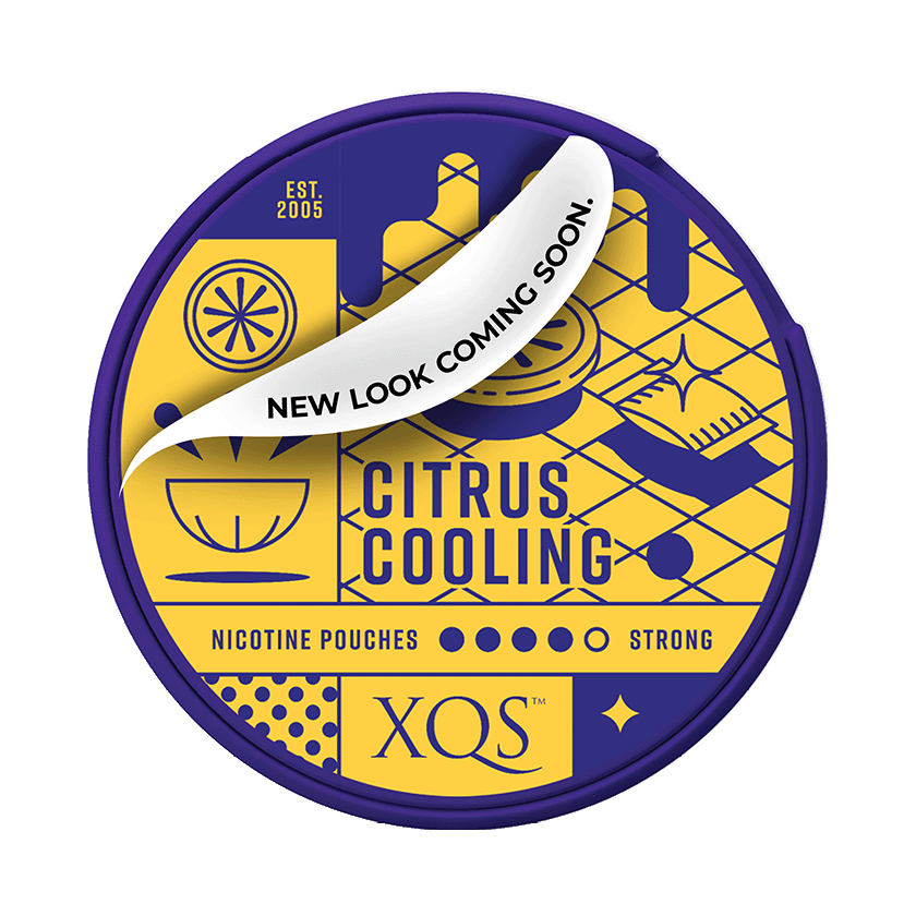 XQS XQS Citrus Cooling Slim Strong Normal – nikotinpåsar