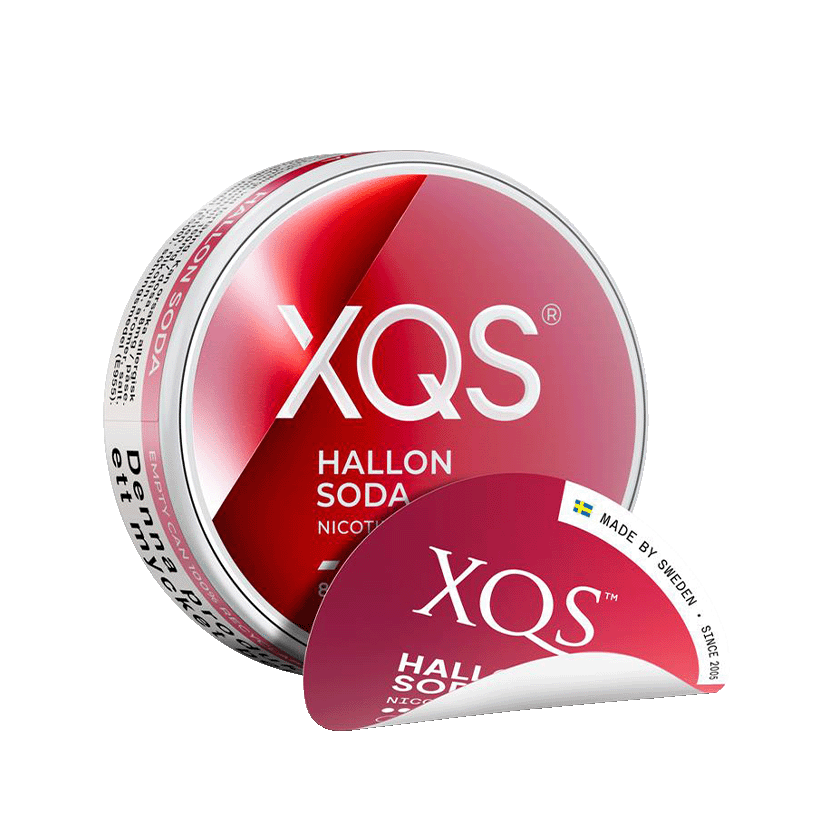 XQS XQS Hallonsoda Slim Strong Normal – nikotinpåsar