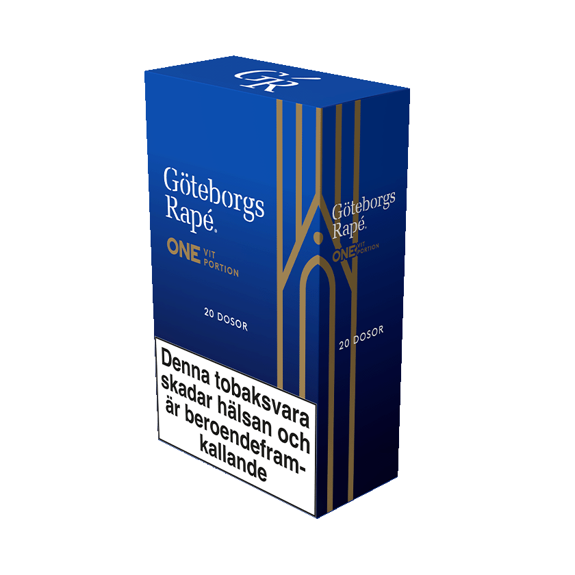 Göteborgs Rapé Göteborgs Rapé ONE Vit Portion 20-pack Box Edition - traditionellt snus