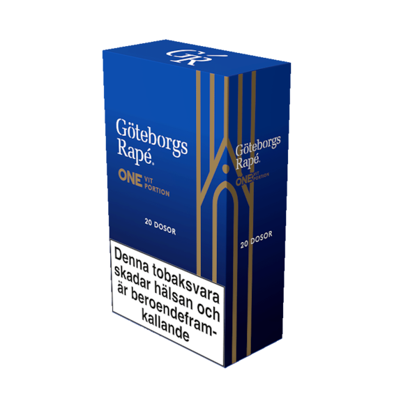 Göteborgs Rapé ONE Vit Portion 20-pack Box Edition