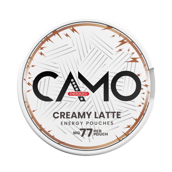 CAMO Creamy Latte Energy Pouches 77 mg