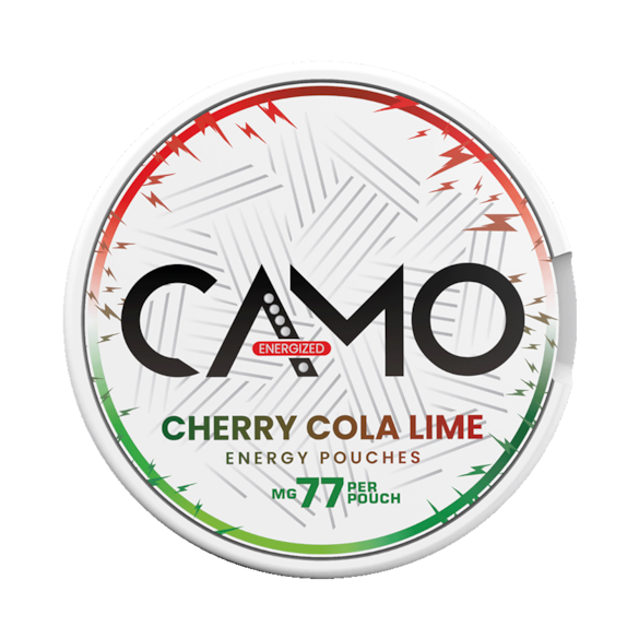 CAMO Cherry Cola Lime Energy Pouches 77mg