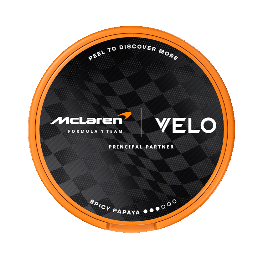 VELO Velo Mclaren Spicy Papaya Normal - nikotinpåsar
