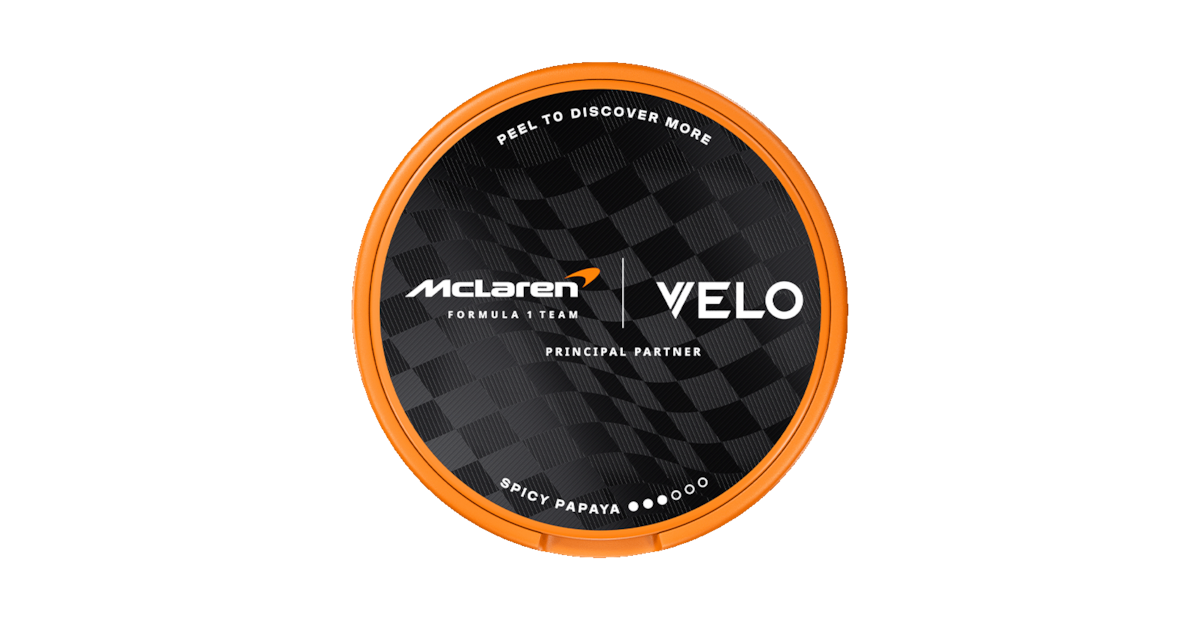 VELO Limited Edition Circuit Collection 8mg, Design Inspired by McLaren Racing