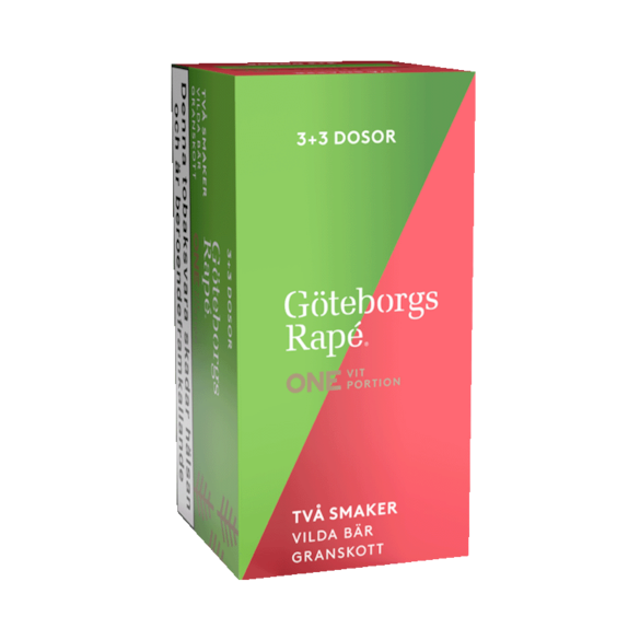 Göteborgs Rapé ONE Box 6‑pack – Vilda bär & Granskott