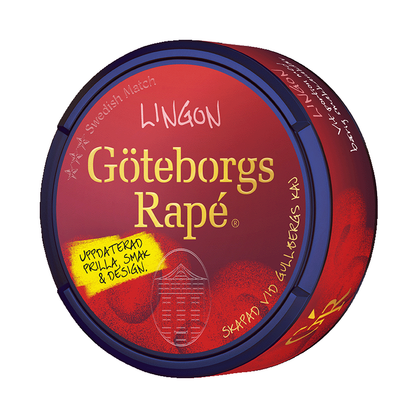 Göteborgs Rapé Göteborgs Rapé Lingon Vit Portion Normal - traditionellt snus
