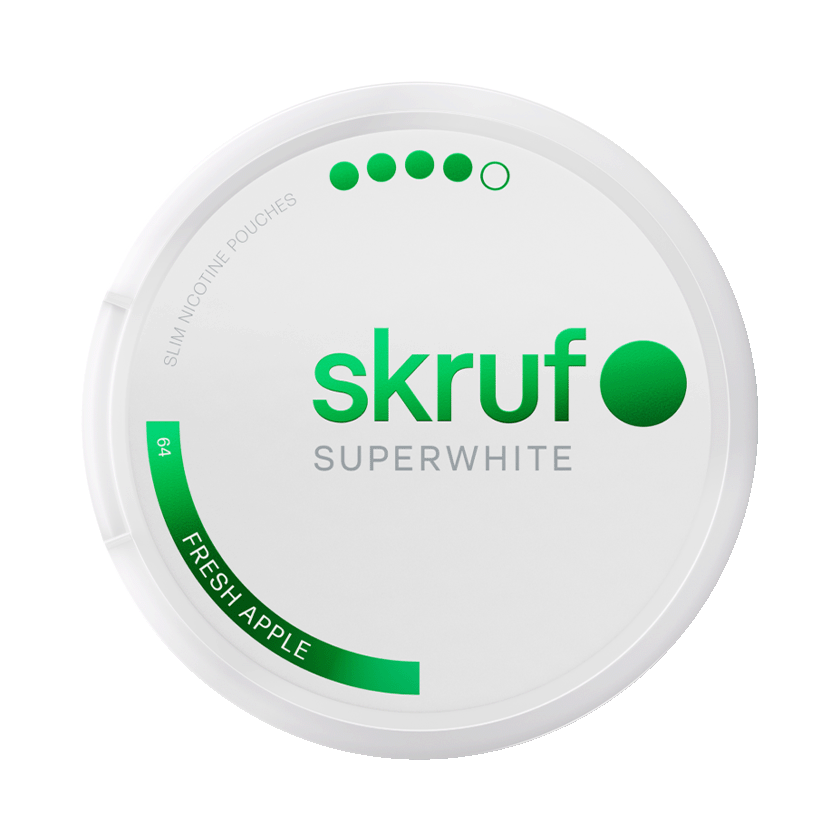 Skruf Skruf Superwhite No.64 Fresh Apple Xtra Strong - nikotinpåsar