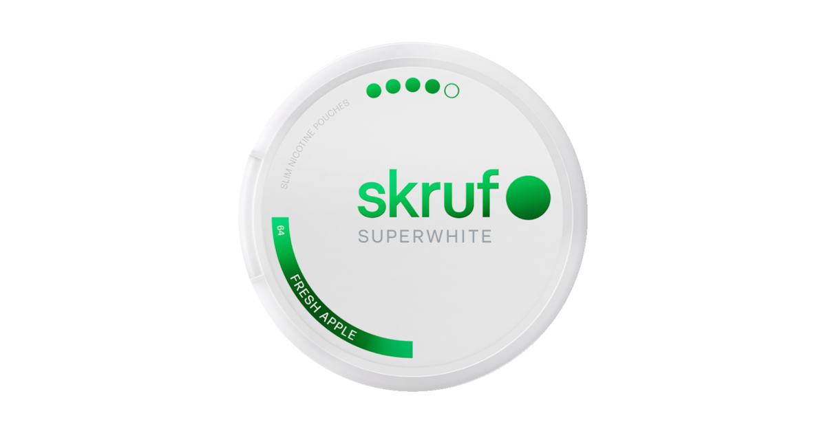 Skruf Superwhite No.64 Fresh Apple 12mg