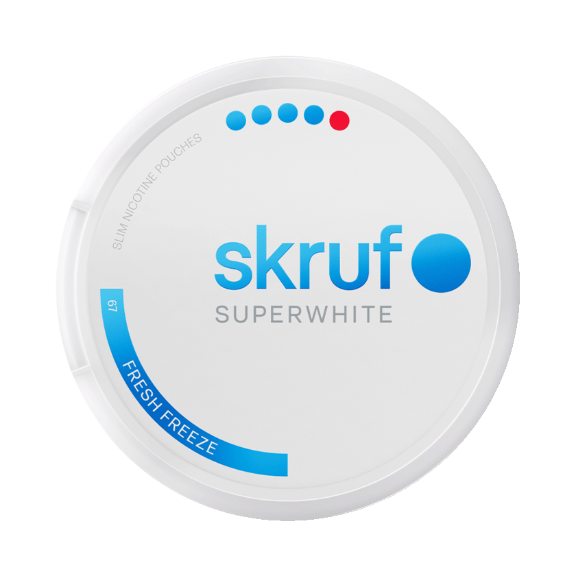 Skruf Skruf Superwhite No.67 Fresh Freeze Ultra Strong - nikotinpåsar