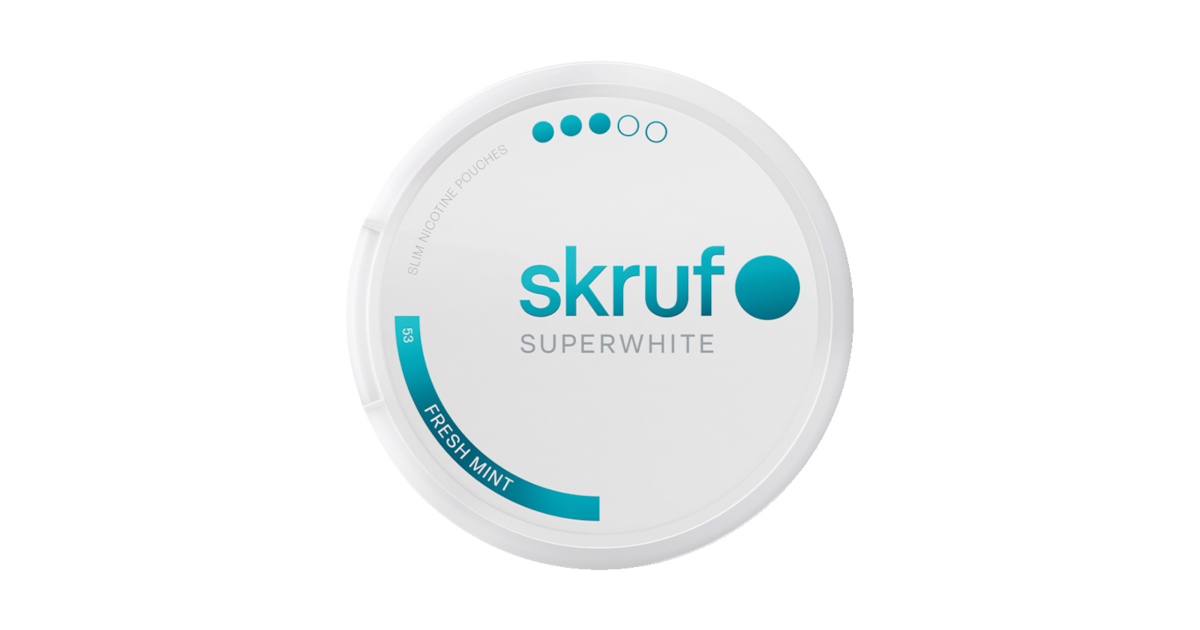 Skruf Superwhite No.53 Fresh Mint 10mg