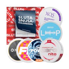 Sluta snusa kalender + 6 nikotinfria dosor