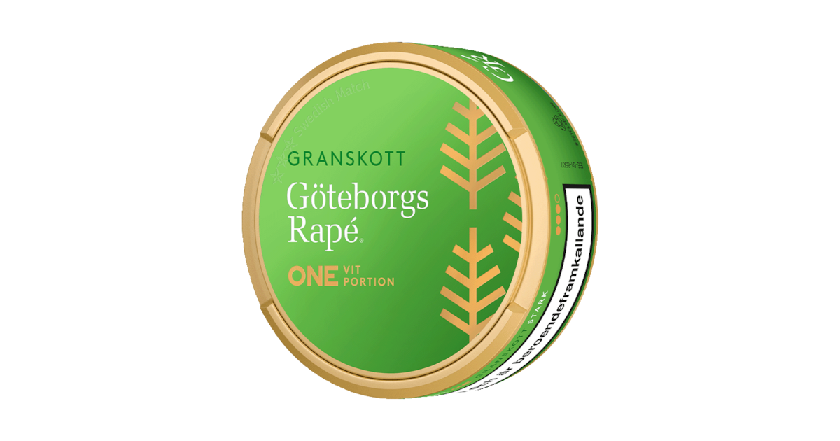 Göteborgs Rapé ONE Granskott Vit Portion