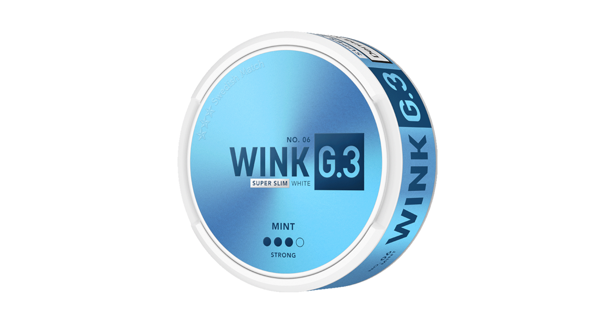 G.3 No.06 WINK Mint Super Slim White Strong