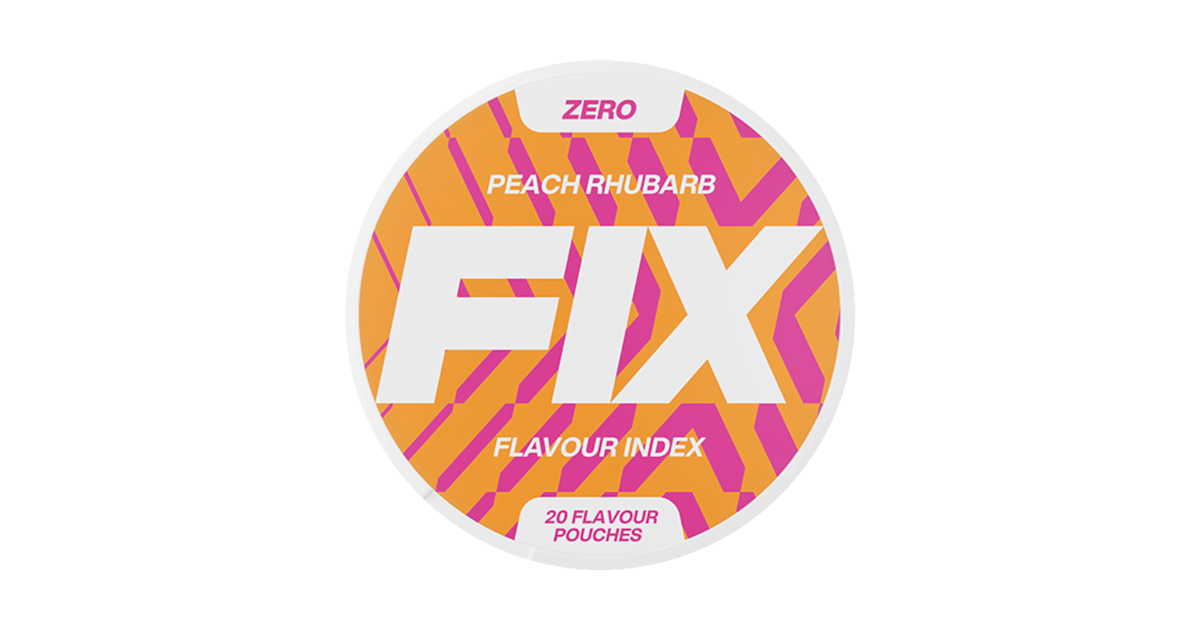 FIX Zero Peach Rhubarb Nikotinfri