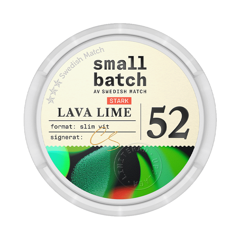 Small Batch No.52 Lava Lime Slim White Portion